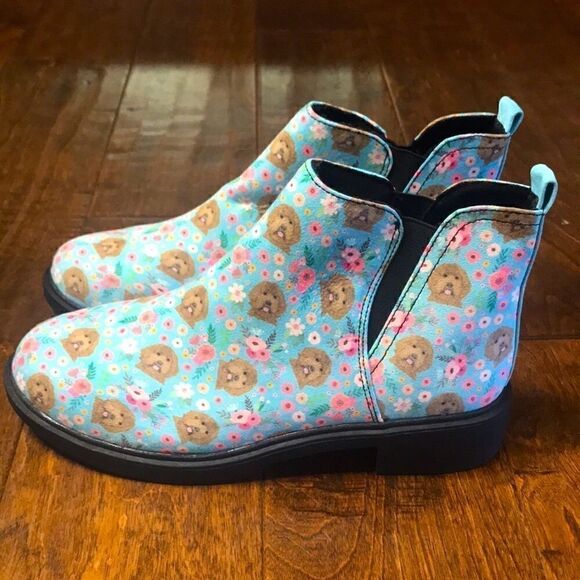 NWOT Neat Vibes Labradoodle Flower boots, size 7! - Picture 4 of 9